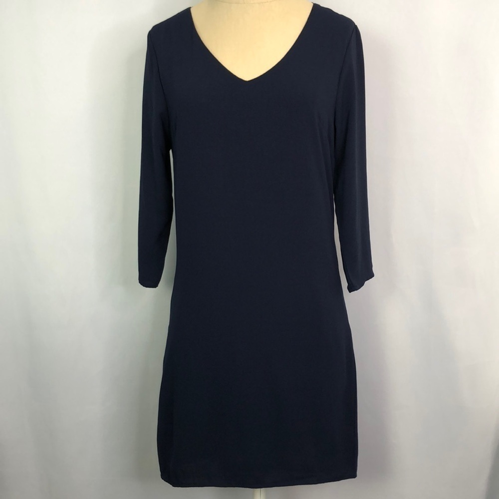 ONE ❤️ CLOTHING Navy 3/4 Sleeve 
V-Neckline Dress Size XS